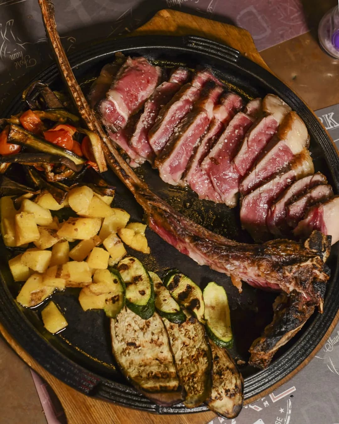 Tomahawk con osso lungo