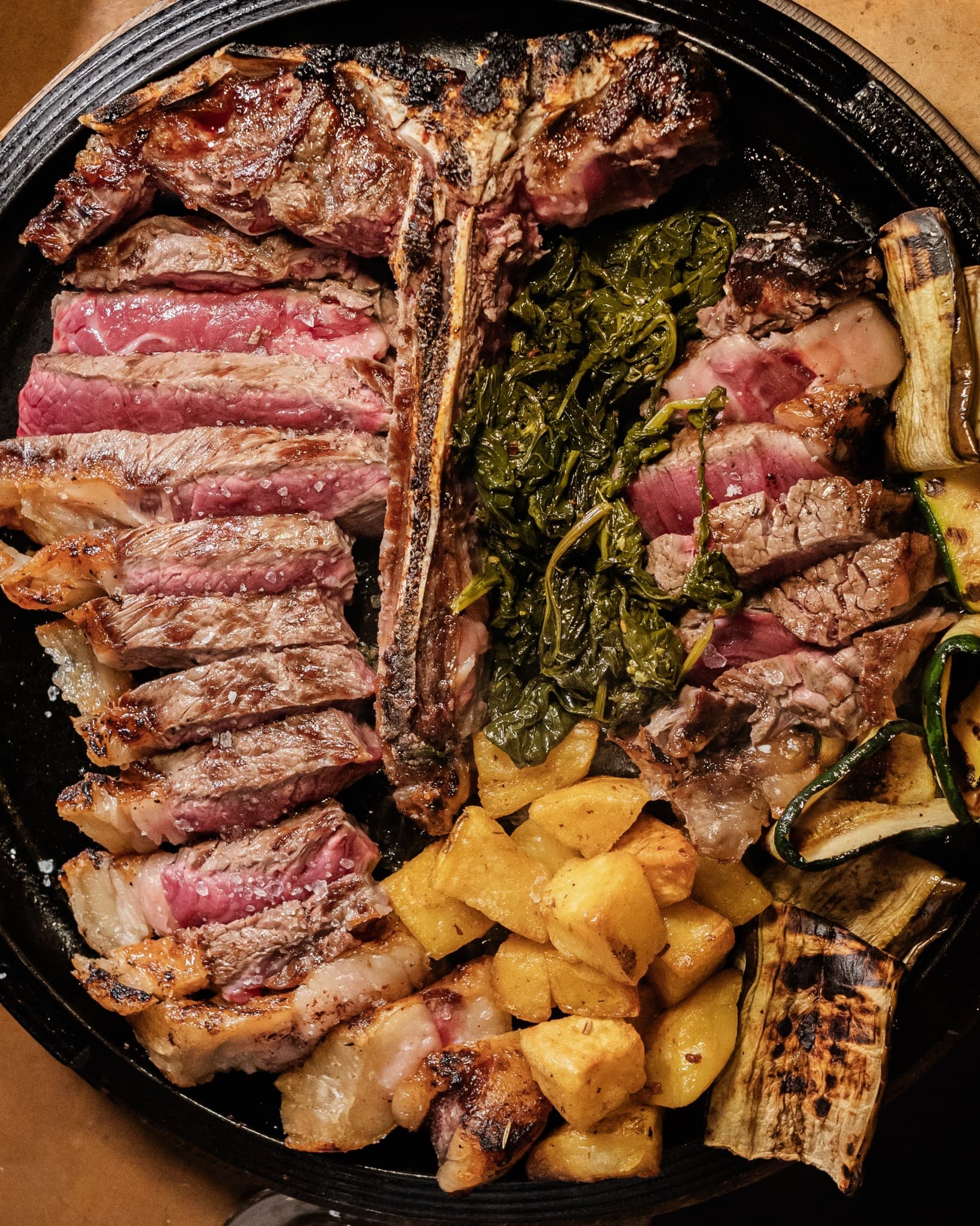 T-bone con osso a T